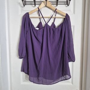 NWT Vemvan Women's Purple Blouse Size L